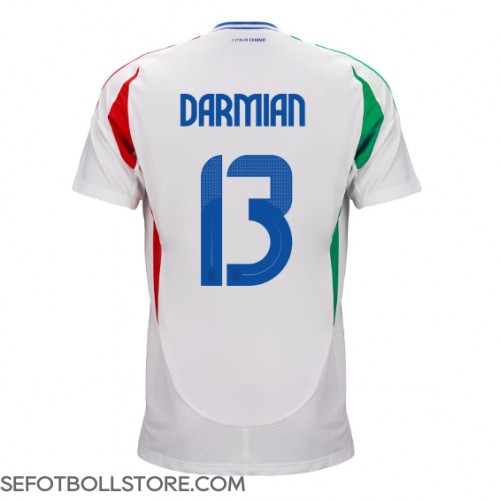 Italien Matteo Darmian #13 Replika Bortatröja EM 2024 Kortärmad